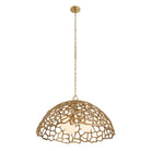 Arteriors - DMI35 - Trois lumières Suspension - Lotus - Laiton antique/Laiton antique