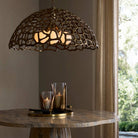 Arteriors - DMI35 - Trois lumières Suspension - Lotus - Laiton antique/Laiton antique