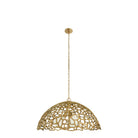 Arteriors - DMI35 - Trois lumières Suspension - Lotus - Laiton antique/Laiton antique