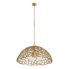Arteriors - DMI35 - Trois lumières Suspension - Lotus - Laiton antique/Laiton antique