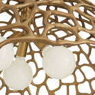 Arteriors - DMI35 - Trois lumières Suspension - Lotus - Laiton antique/Laiton antique