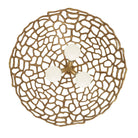 Arteriors - DMI35 - Trois lumières Suspension - Lotus - Laiton antique/Laiton antique