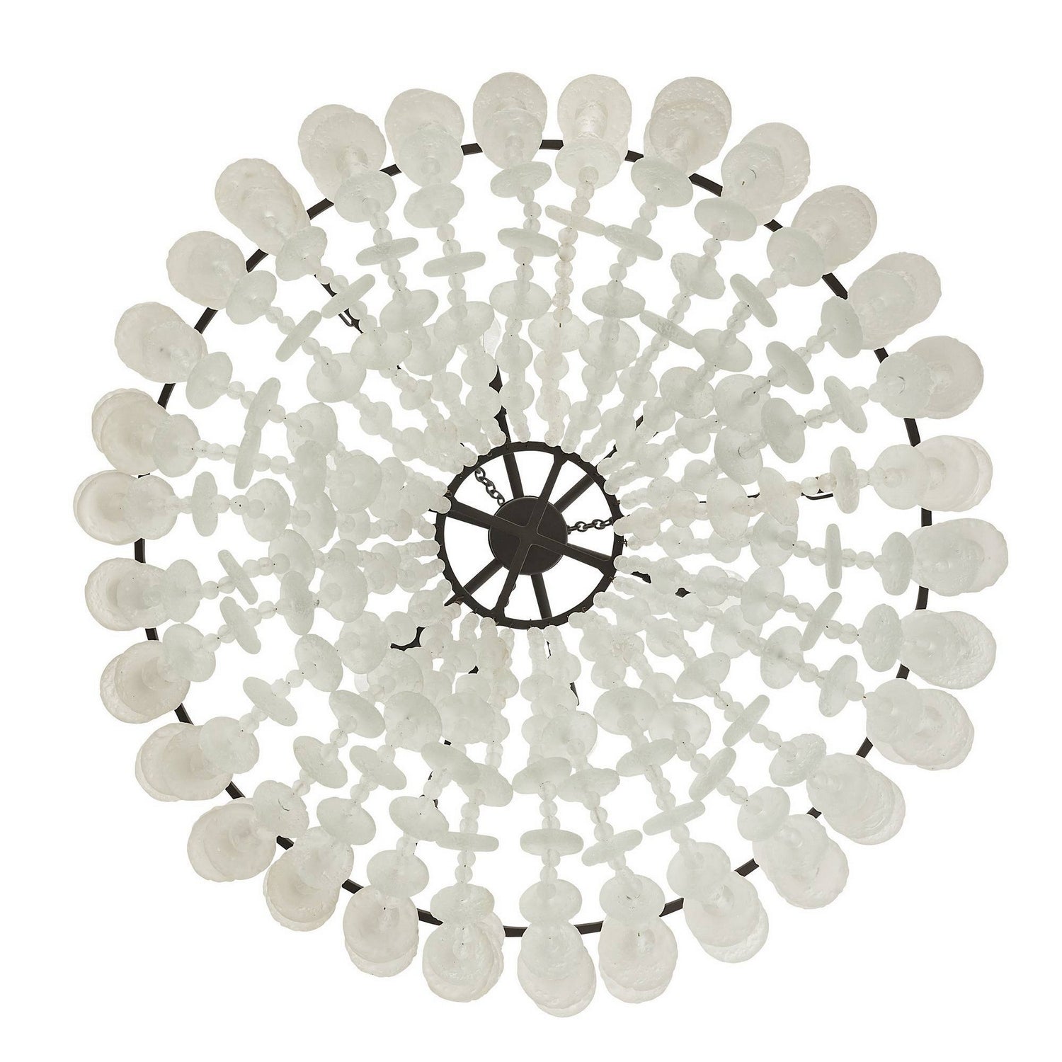 Arteriors - DMI33 - Six Light Chandelier - Cyprus - Organic Frosted/Bronze