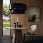 Arteriors - DMI31 - Six Lumières Suspendu - Hecche - Carbone/Bronze