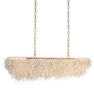 Arteriors - DLS17 - Six Light Linear Suspendu - Cabo - Ivoire/Laiton antique