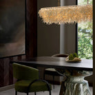 Arteriors - DLS17 - Six Light Linear Suspendu - Cabo - Ivoire/Laiton antique