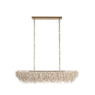 Arteriors - DLS17 - Six Light Linear Suspendu - Cabo - Ivoire/Laiton antique