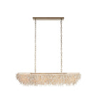 Arteriors - DLS17 - Six Light Linear Suspendu - Cabo - Ivoire/Laiton antique