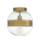 Arteriors - DFI12 - One Light Flush Mount - Garrison - Clear/Antique Brass