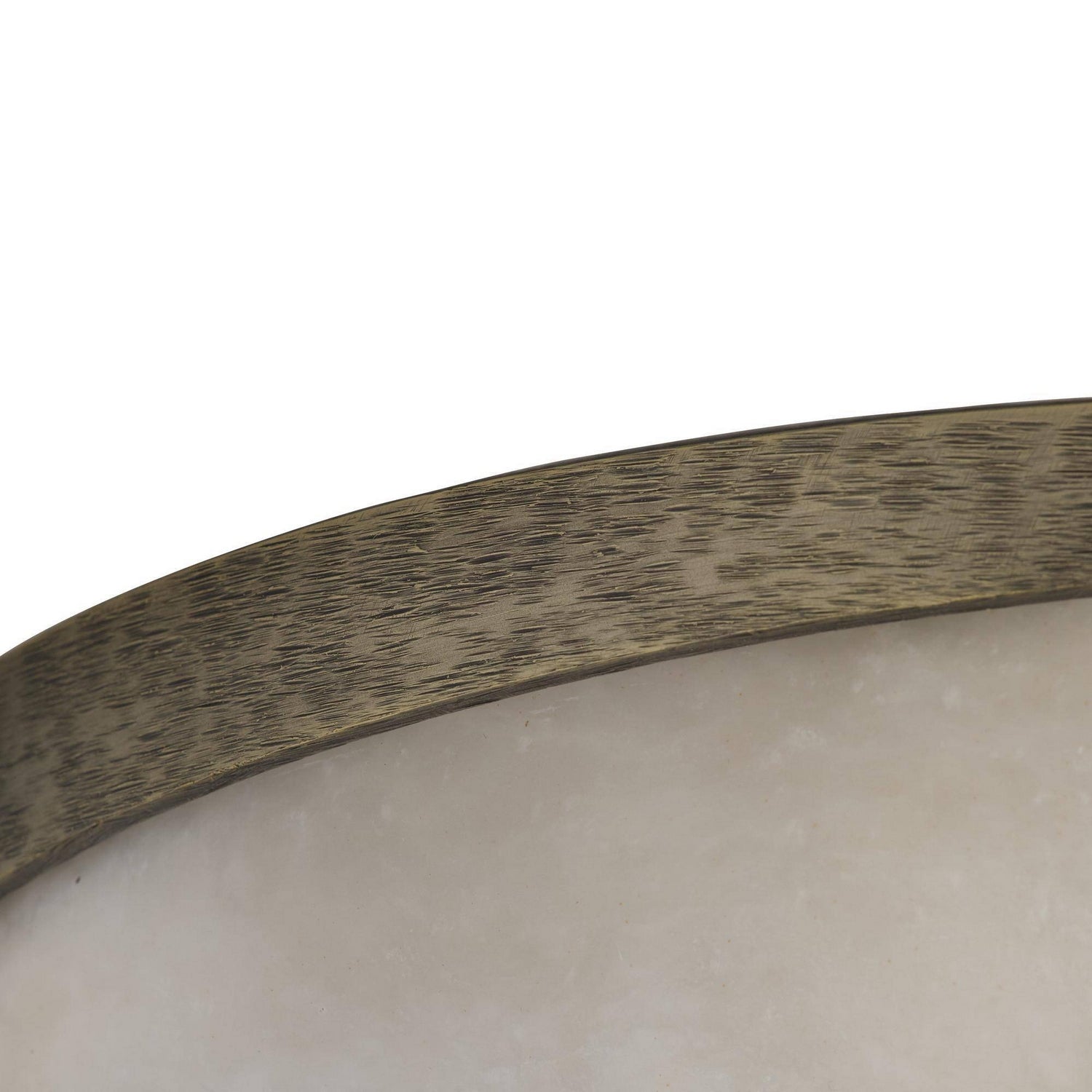Arteriors - DFC34 - LED Plafonnier - Elara - Blanc/Bronze blanc