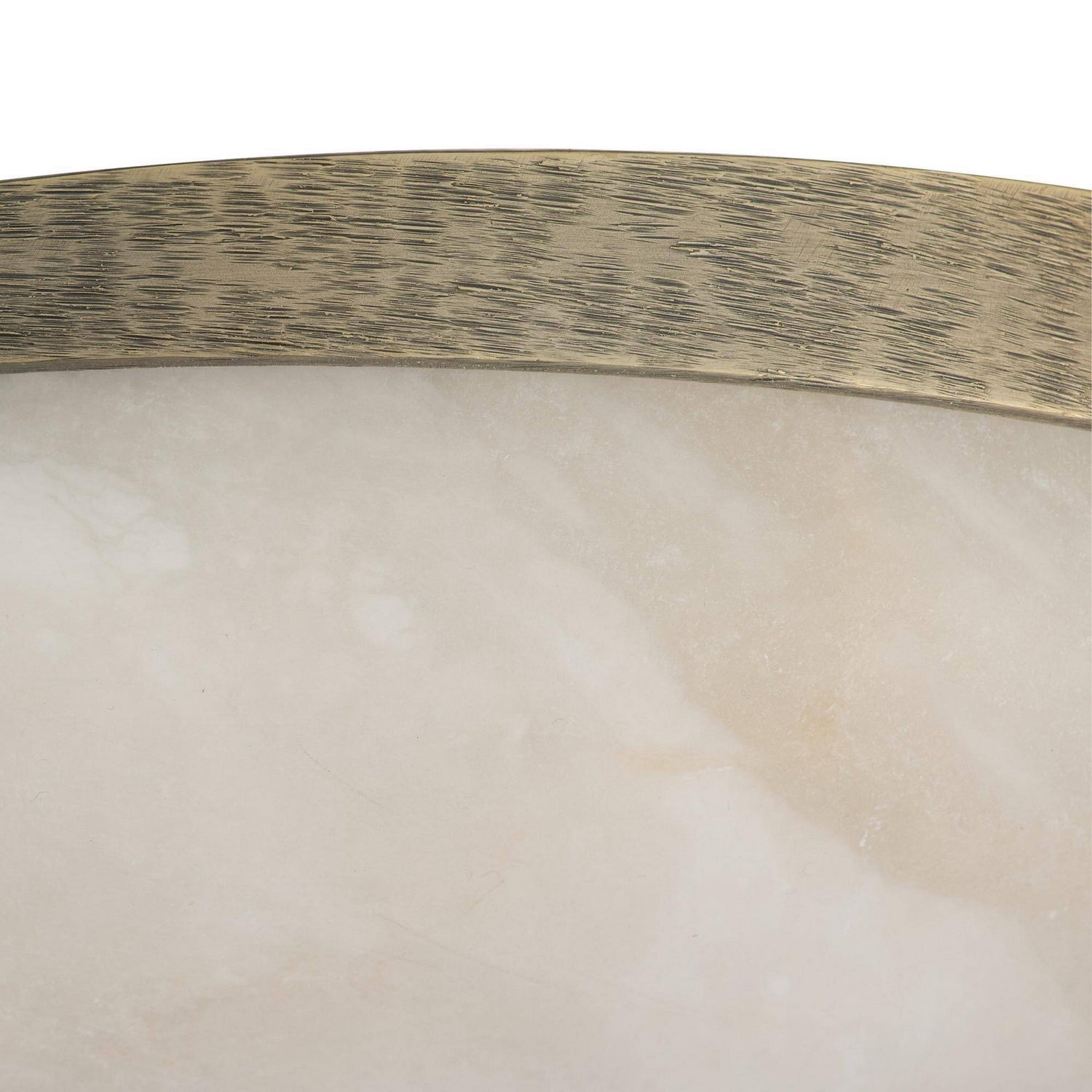 Arteriors - DFC34 - LED Plafonnier - Elara - Blanc/Bronze blanc
