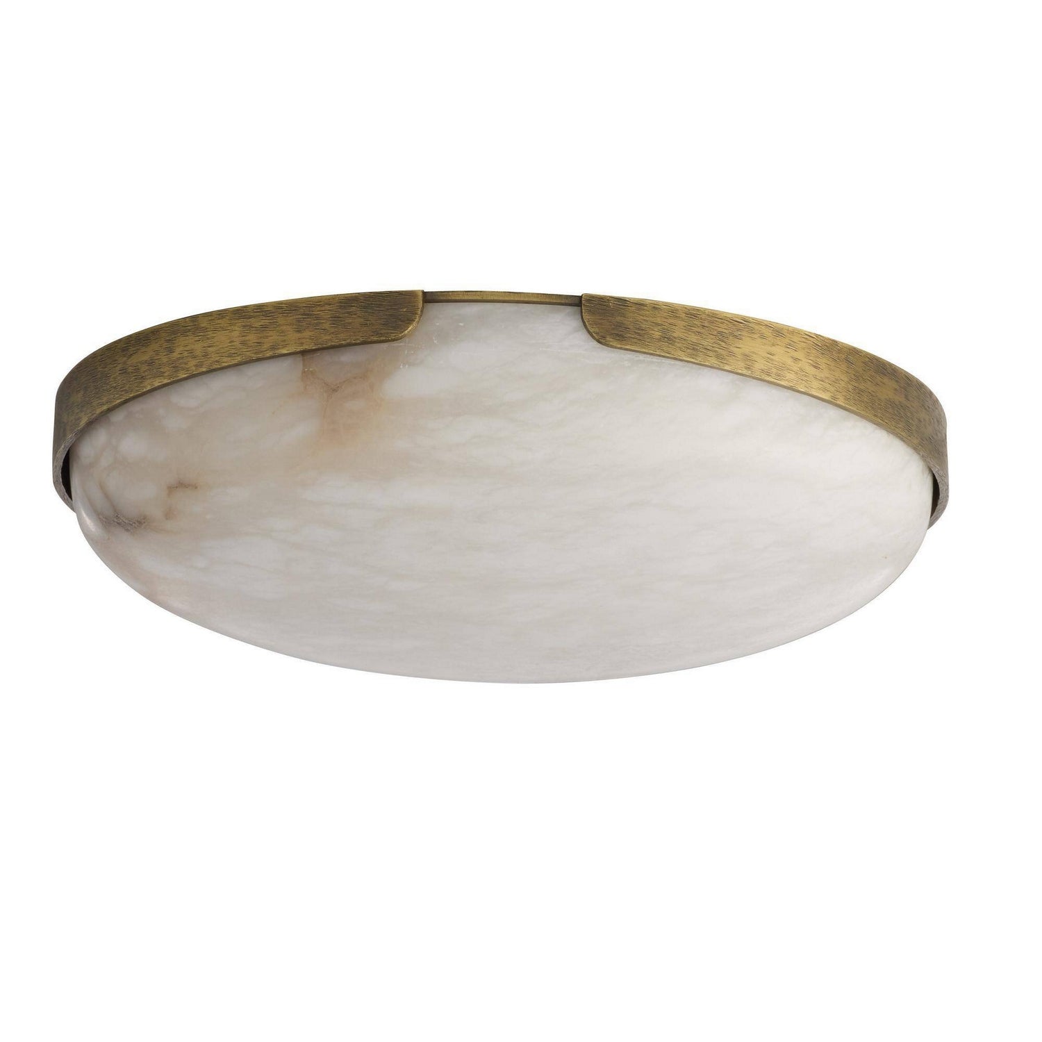 Arteriors - DFC33 - LED Plafonnier - Elara - Blanc/Laiton antique