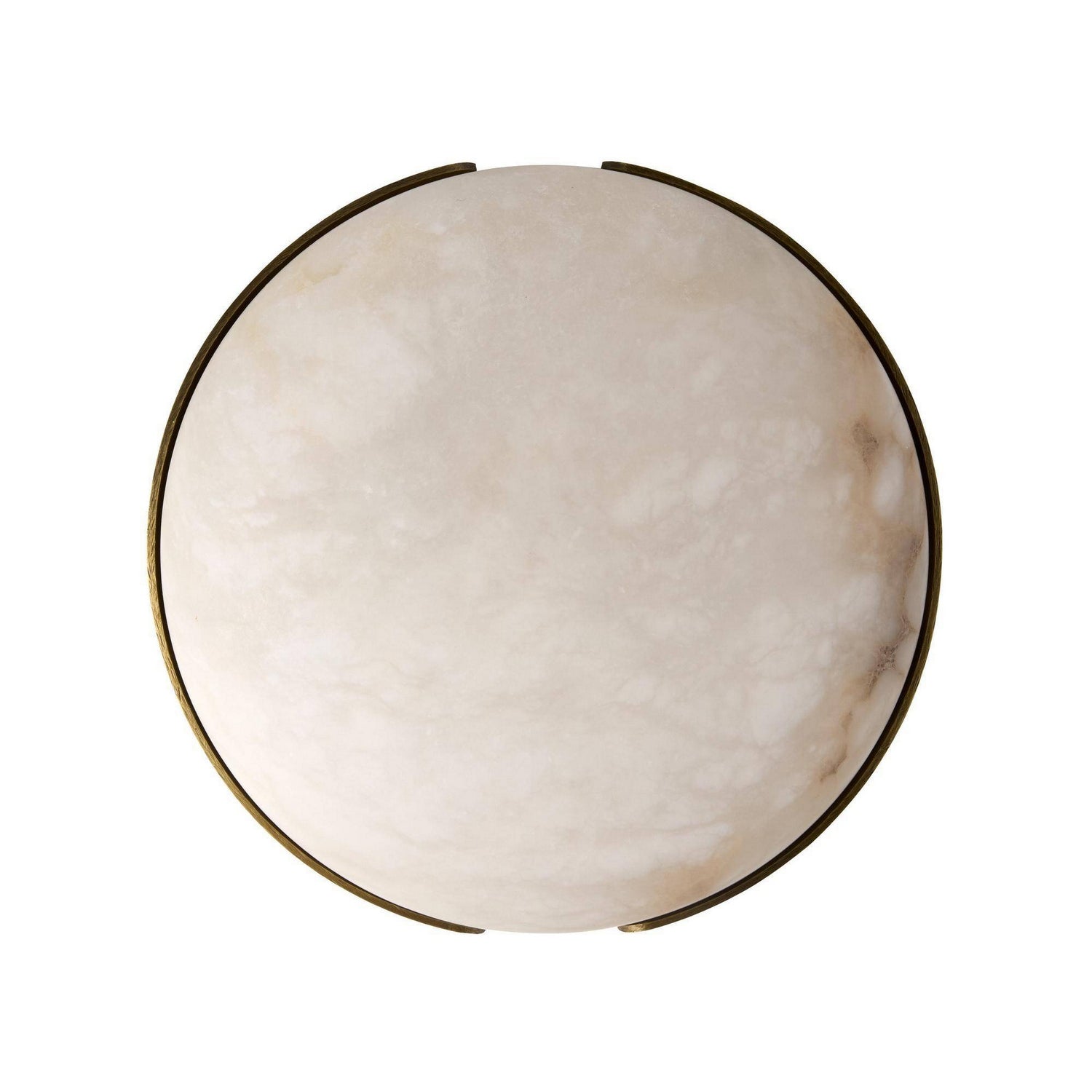 Arteriors - DFC33 - LED Plafonnier - Elara - Blanc/Laiton antique