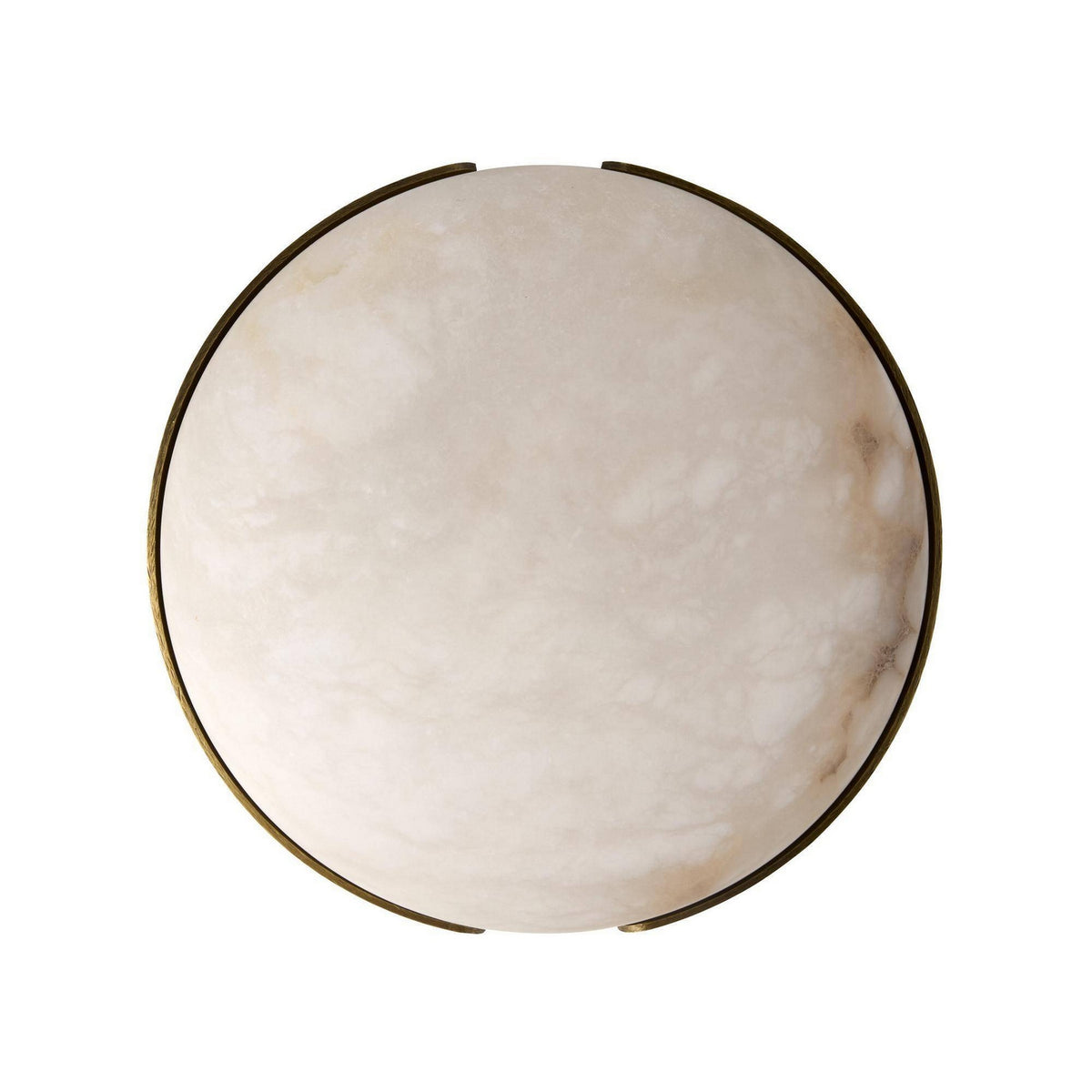 Arteriors - DFC33 - LED Flush Mount - Elara - White/Antique Brass