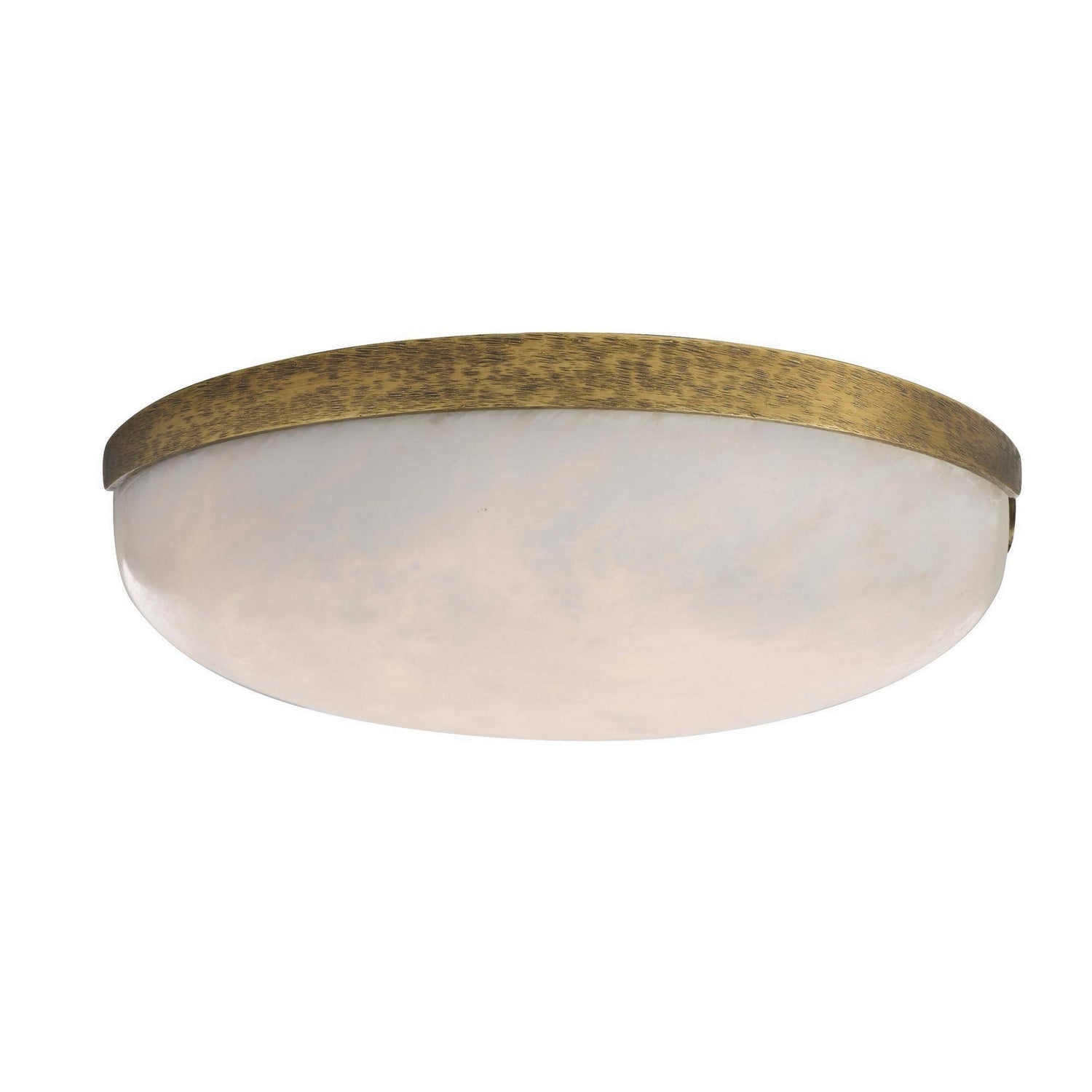 Arteriors - DFC33 - LED Plafonnier - Elara - Blanc/Laiton antique