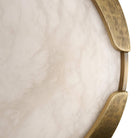 Arteriors - DFC30 - LED Flush Mount - Elara - White/Antique Brass