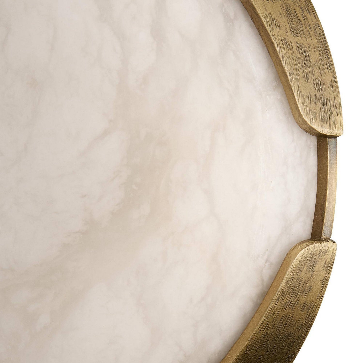 Arteriors - DFC30 - LED Plafonnier - Elara - Blanc/Laiton antique