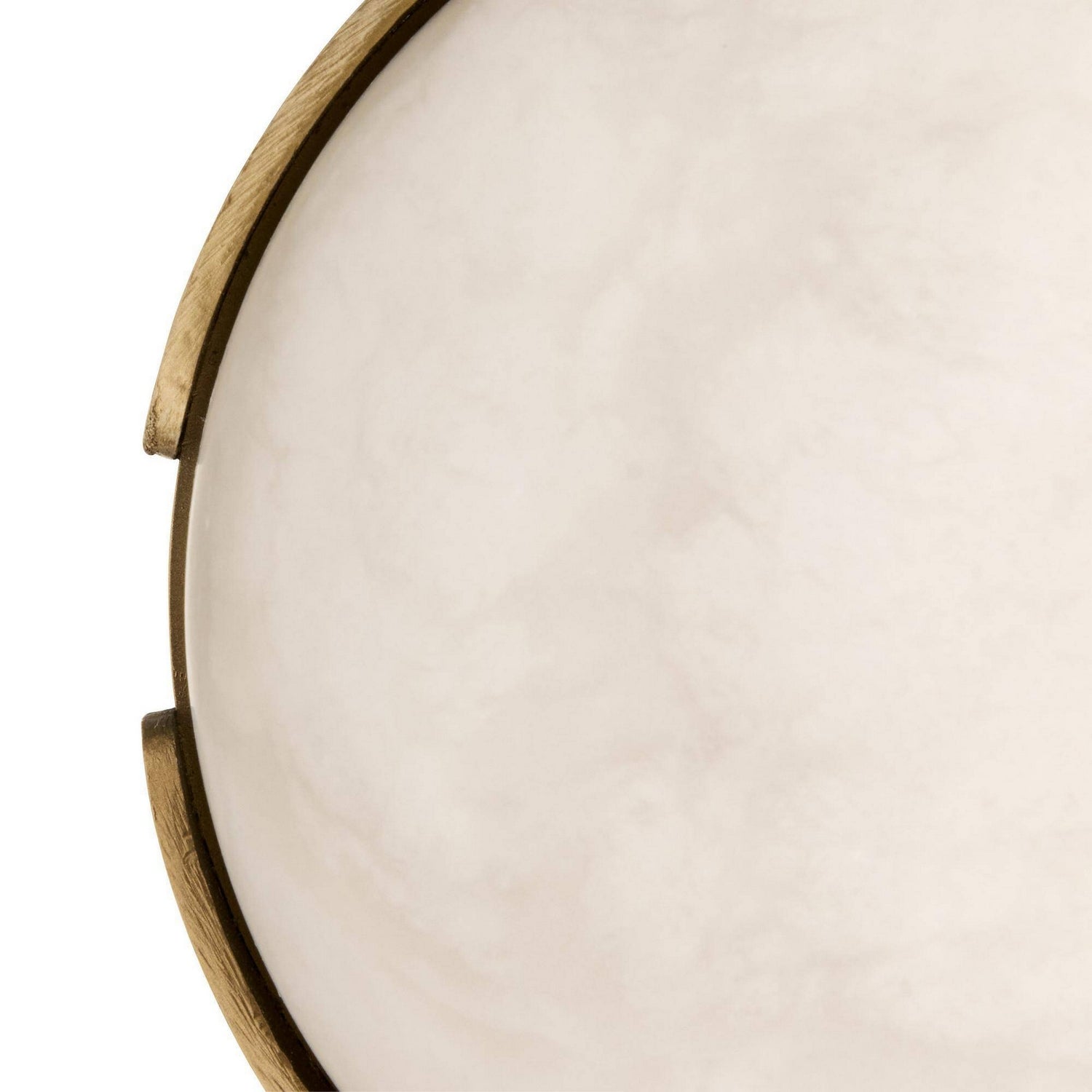 Arteriors - DFC30 - LED Plafonnier - Elara - Blanc/Laiton antique