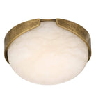 Arteriors - DFC30 - LED Flush Mount - Elara - White/Antique Brass