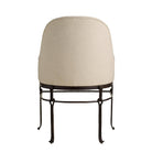 Arteriors - FRI42 - Dining Chair - Carrick - Oxford White/Blackened Iron