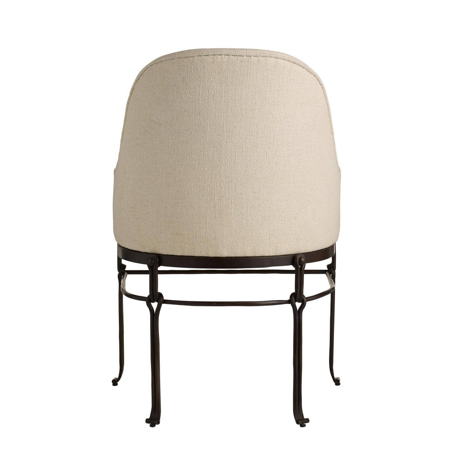 Arteriors - FRI42 - Dining Chair - Carrick - Oxford White/Blackened Iron