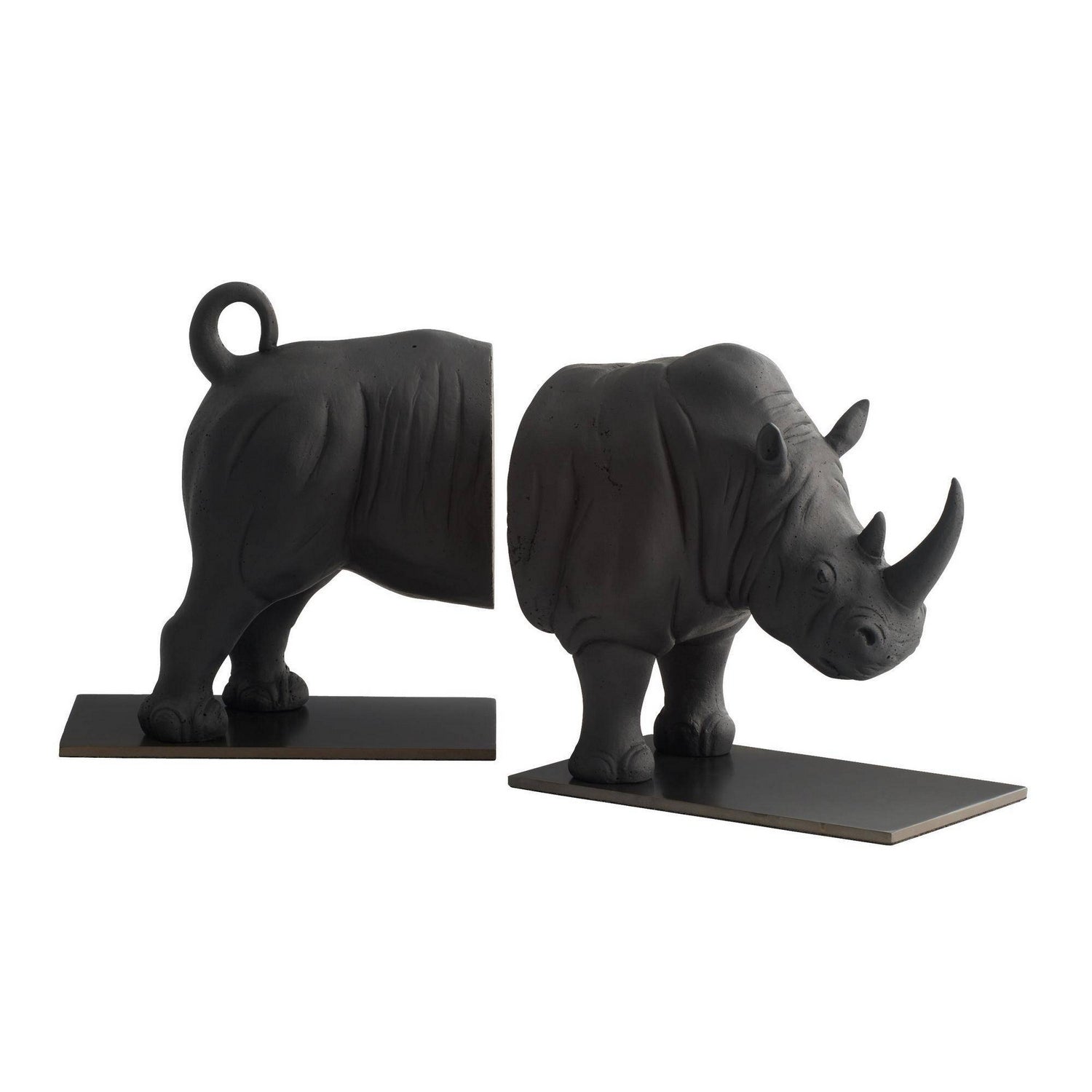 Arteriors - ATC11 - Serre-livres, lot de 2 - Etosha - Anthracite/Bronze