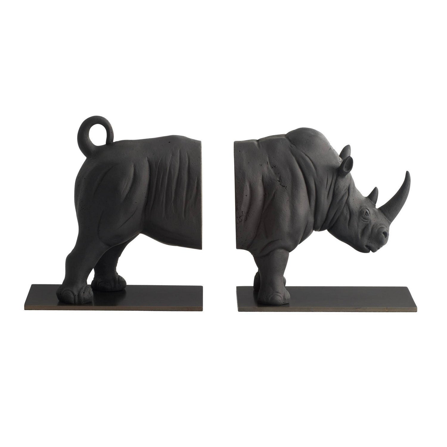 Arteriors - ATC11 - Serre-livres, lot de 2 - Etosha - Anthracite/Bronze