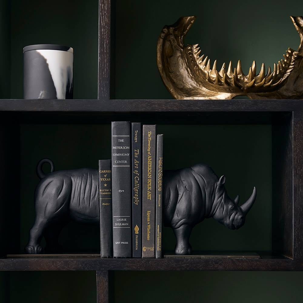 Arteriors - ATC11 - Serre-livres, lot de 2 - Etosha - Anthracite/Bronze