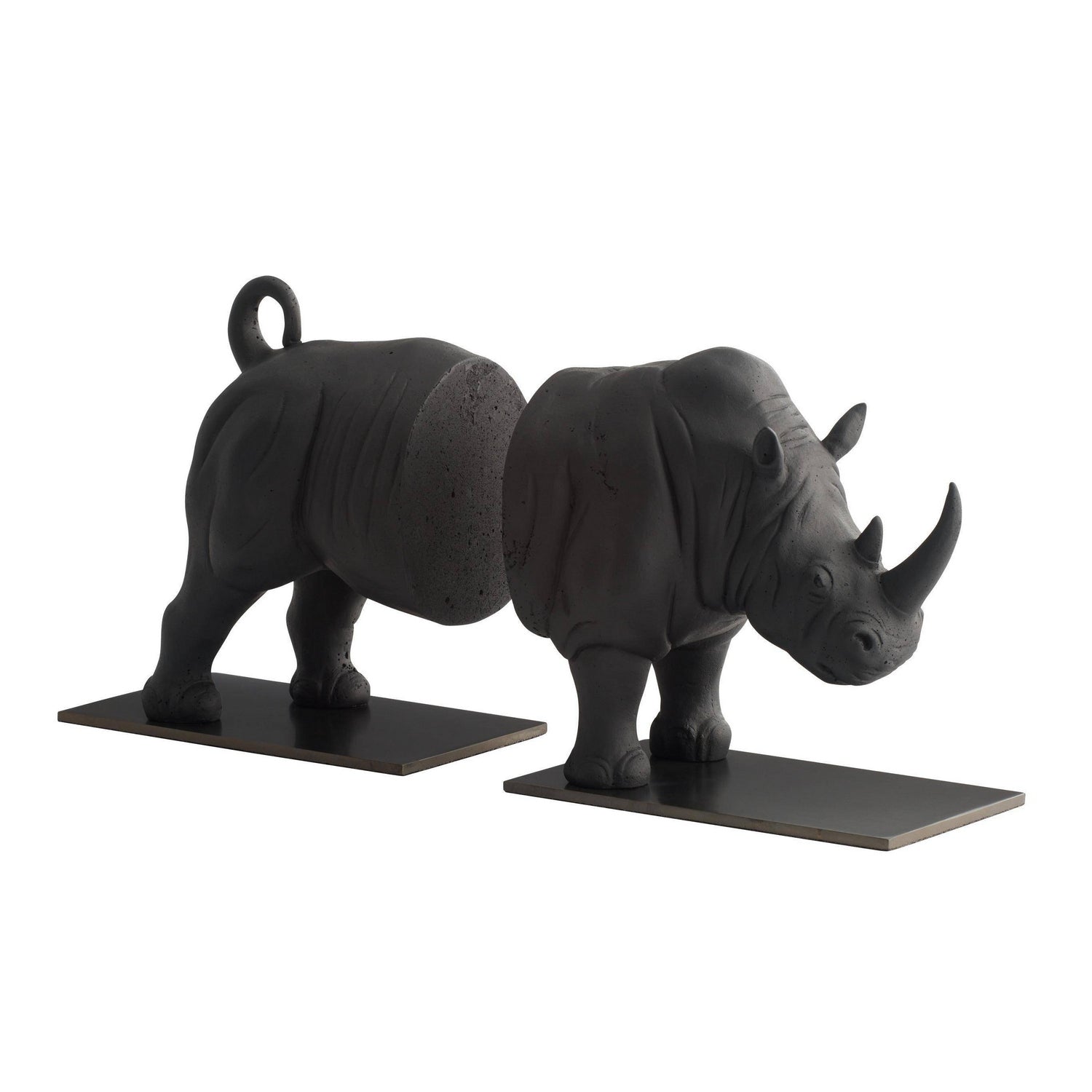 Arteriors - ATC11 - Serre-livres, lot de 2 - Etosha - Anthracite/Bronze