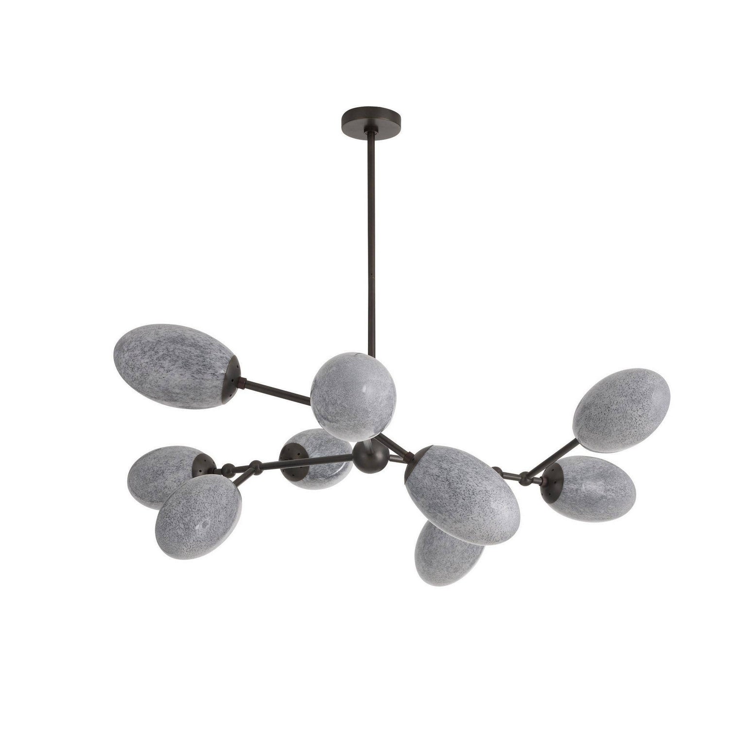 Arteriors - DLC48 - Nine Light Chandelier - Celeste - Glacier Swirl/English Bronze