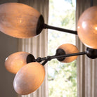 Arteriors - DLC48 - Neuf Lumières Suspendu - Céleste - Tourbillon Glacier/Bronze Anglais