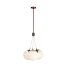 Arteriors - DSC14 - Three Light Chandelier - Trinity - Frost Ombre/Heritage Brass