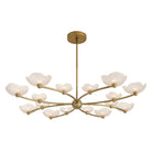 Arteriors - DLC51 - LED Suspendu - Fleurana - Givré/Laiton Antique