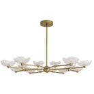 Arteriors - DLC51 - LED Suspendu - Fleurana - Givré/Laiton Antique