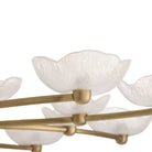 Arteriors - DLC51 - LED Suspendu - Fleurana - Givré/Laiton Antique