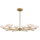 Arteriors - DLC51 - LED Suspendu - Fleurana - Givré/Laiton Antique