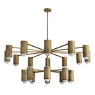 Arteriors - DLC55 - 20 Light Chandelier - Loryn - Antique Brass/White