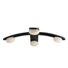 Arteriors - DFC26 - LED Flush Mount - Axia - Blackened Iron/Matte Opal