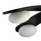 Arteriors - DFC26 - LED Flush Mount - Axia - Blackened Iron/Matte Opal
