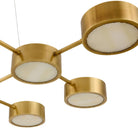 Arteriors - DLC50 - 12 Lumières Suspendu - Grille Wright - Laiton antique/Blanc