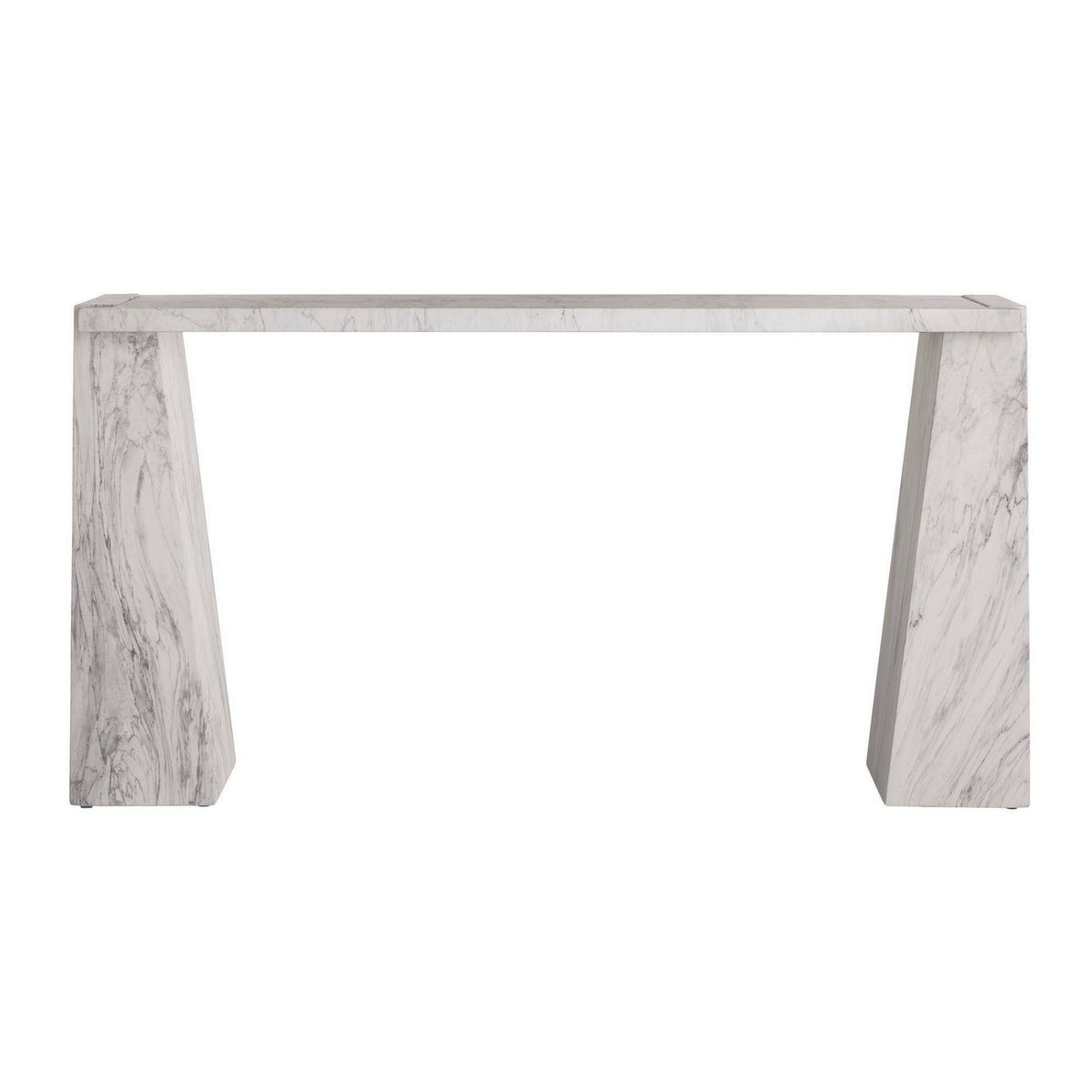 Arteriors - FLS13 - Console - Antonine - Faux marbre blanc