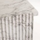 Arteriors - FLS13 - Console - Antonine - Faux marbre blanc