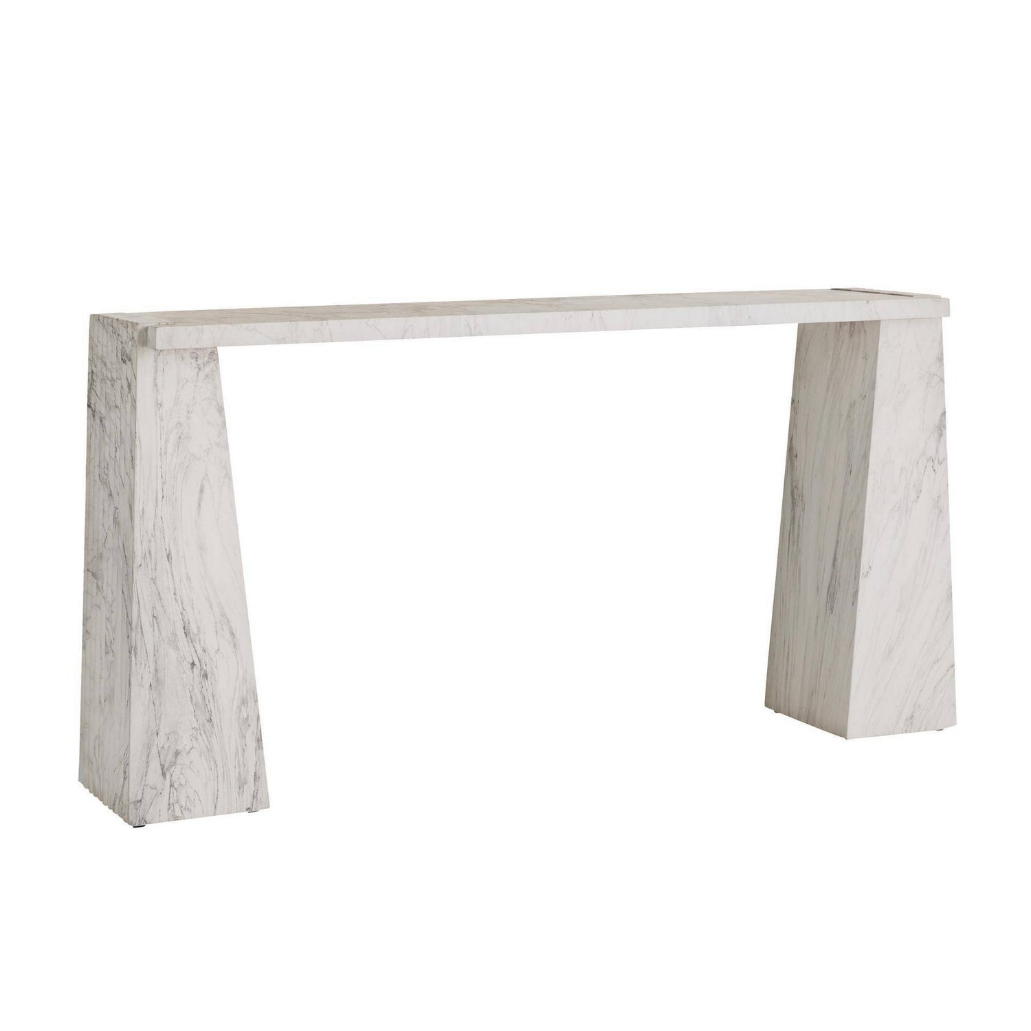 Arteriors - FLS13 - Console - Antonine - Faux marbre blanc