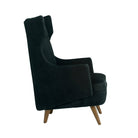 Arteriors - FRU16 - Chaise - Budell - Nubuck noir/Noyer foncé