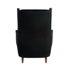 Arteriors - FRU16 - Chaise - Budell - Nubuck noir/Noyer foncé