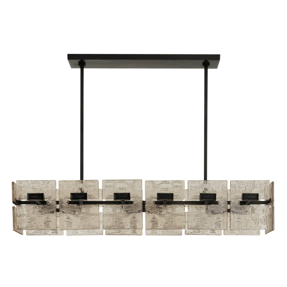 Arteriors - DLC49 - Six Lumières Linéaires Suspendu - Vetrina - Ombre fondue/Bronze anglais
