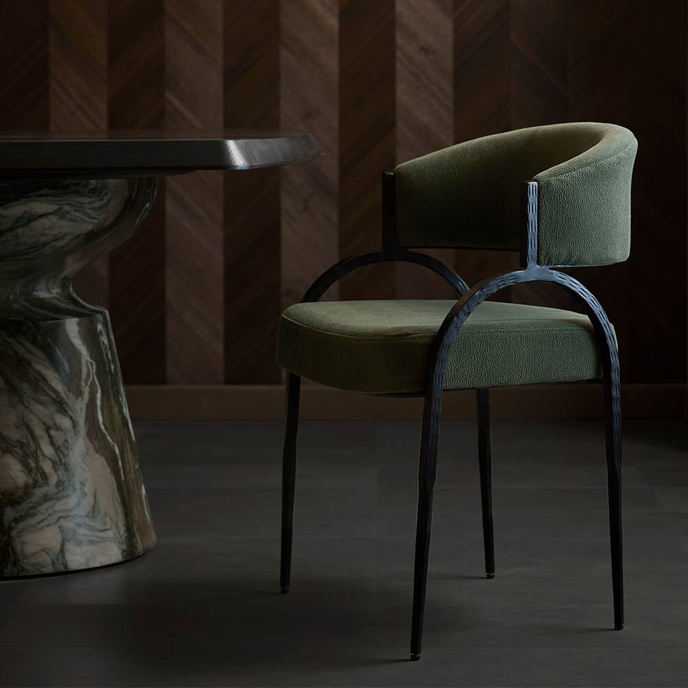Arteriors FRI43 Bahati Chair in Pine / Natural Iron