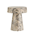 Arteriors - FES19 - Table d'appoint - Mirelle - Imitation marbre Mojave