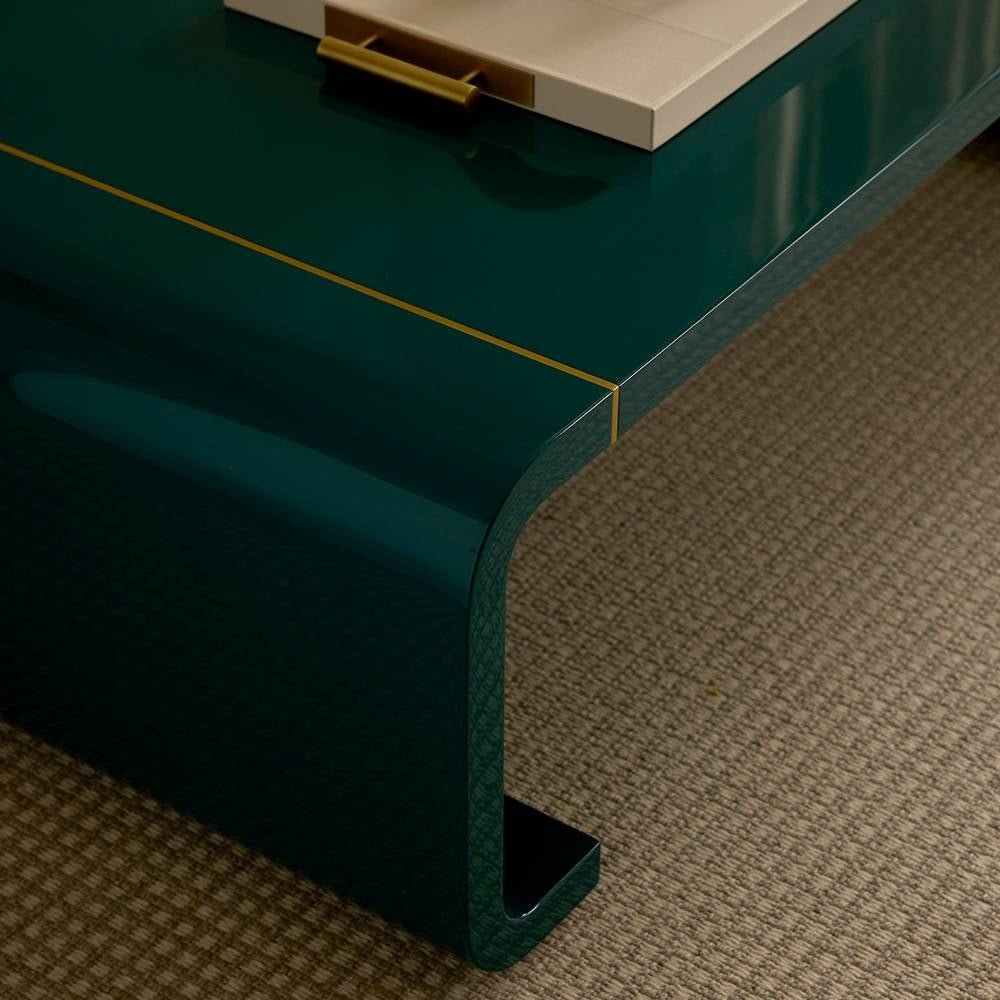 Arteriors - FCS24 - Table basse - Turnley - Paon/Laiton antique