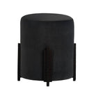 Arteriors - FOI15 - Accent Stool - Wexler - Pebble/Blackened Iron